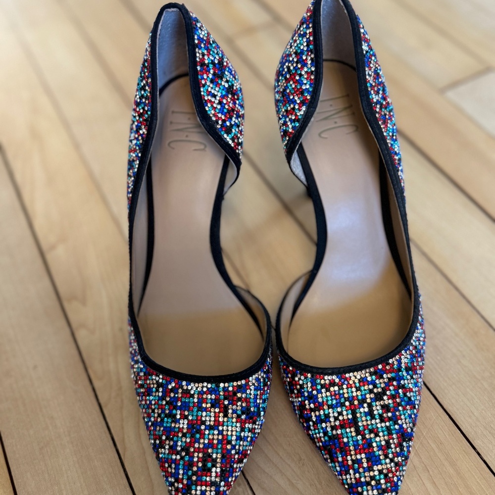 Inc jeweled heels